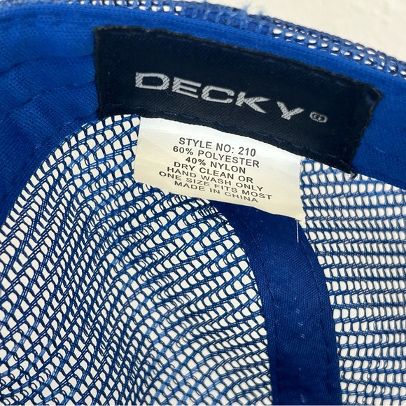 Anheuser-Busch Budweiser Beer Vintage Blue and White Trucker Hat Adult Size - Picture 7 of 11